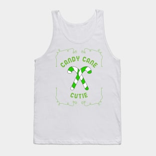 CHRISTMAS Candy Cane Cutie Quote Tank Top